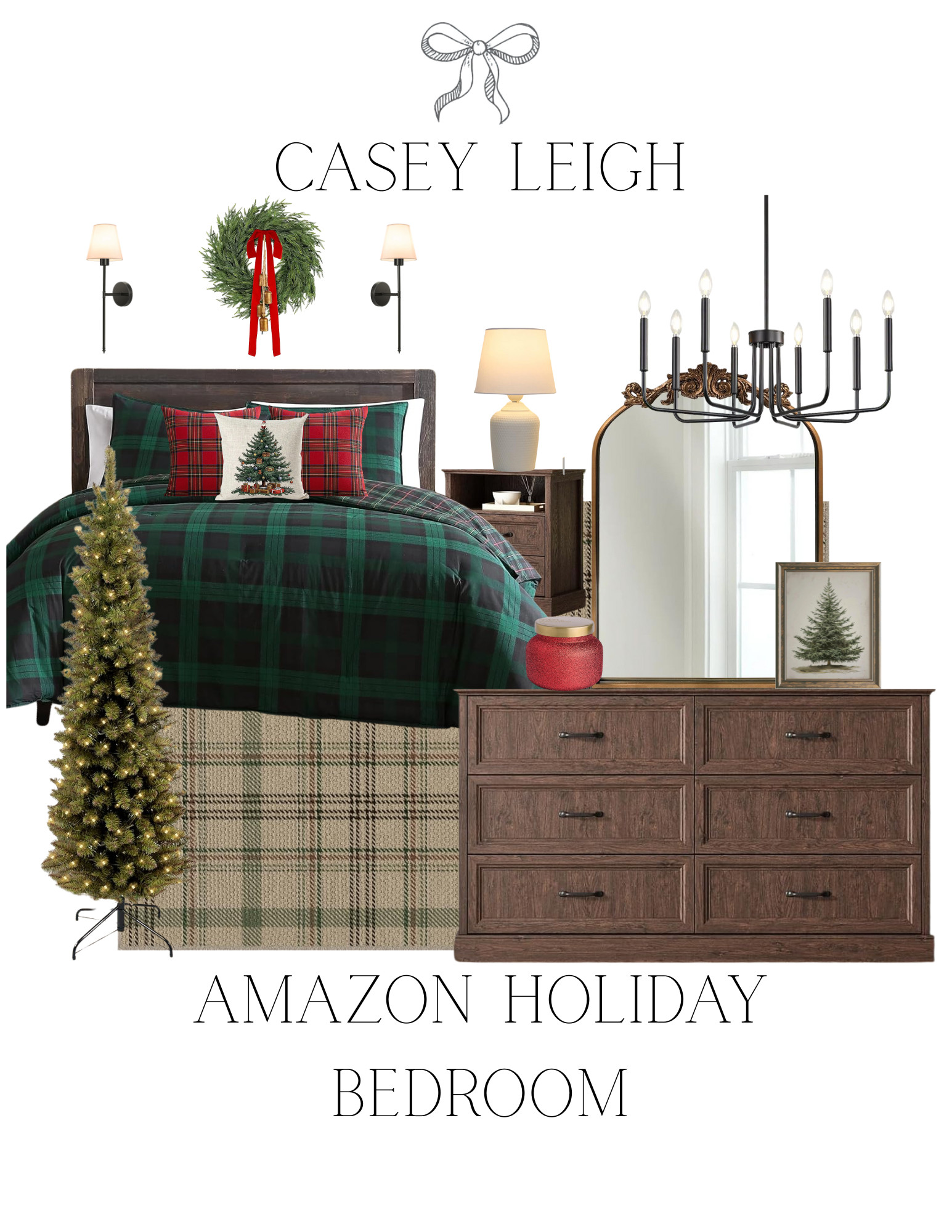 Bringing all the cozy, festive feels into our bedroom this year! Everything from the bedding to the twinkle lights is an Amazon find — affordable, neutral, and so magical. Linking every piece on LTK! #AmazonHome #ChristmasDecor #LTKHoliday 

 #LTKHoliday #LTKSeasonal