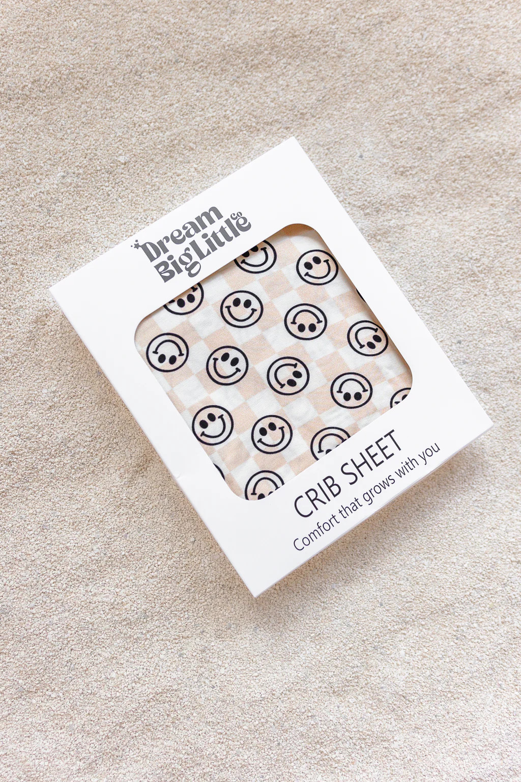 SANDY SMILES CHECKERS DREAM CRIB SHEET | Dream Big Little Co.