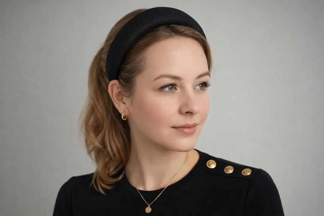 Crown Headband in Black Sinamay | Etsy (US)