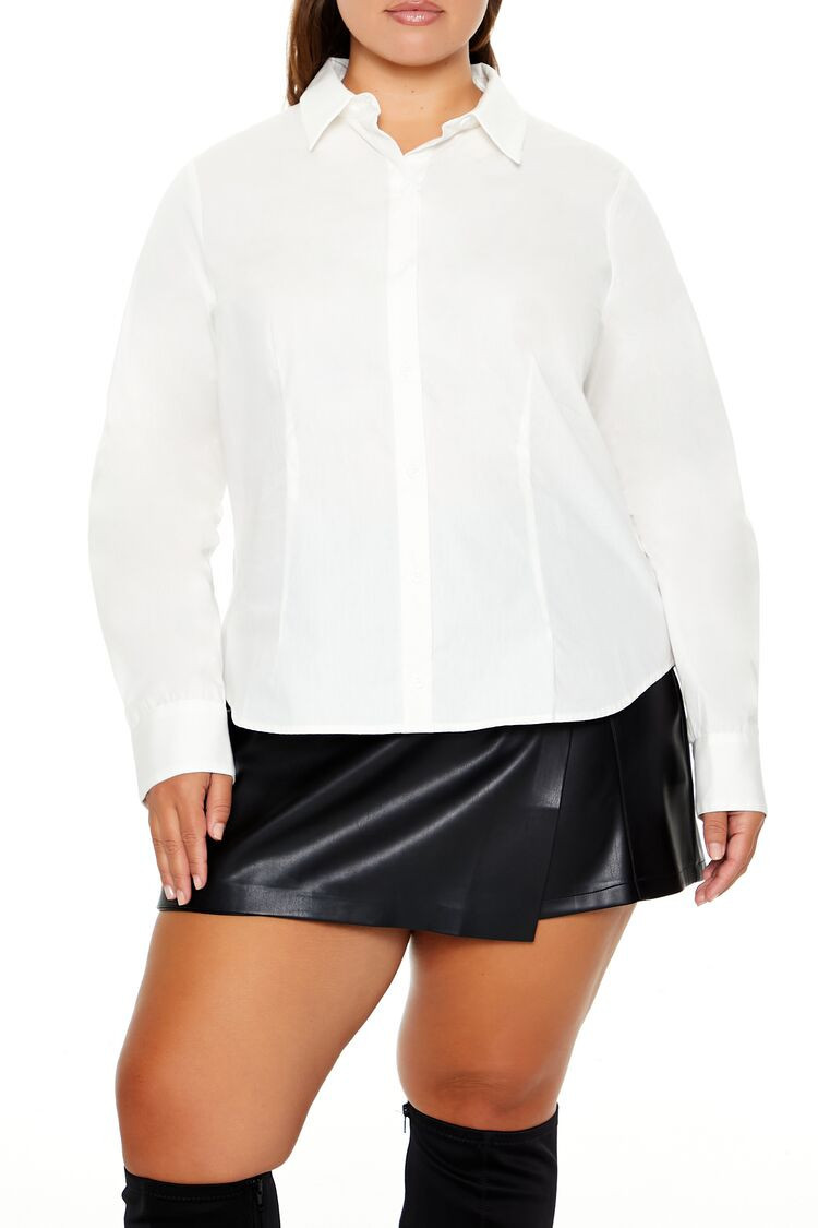Plus Size Button-Down Shirt | Forever 21