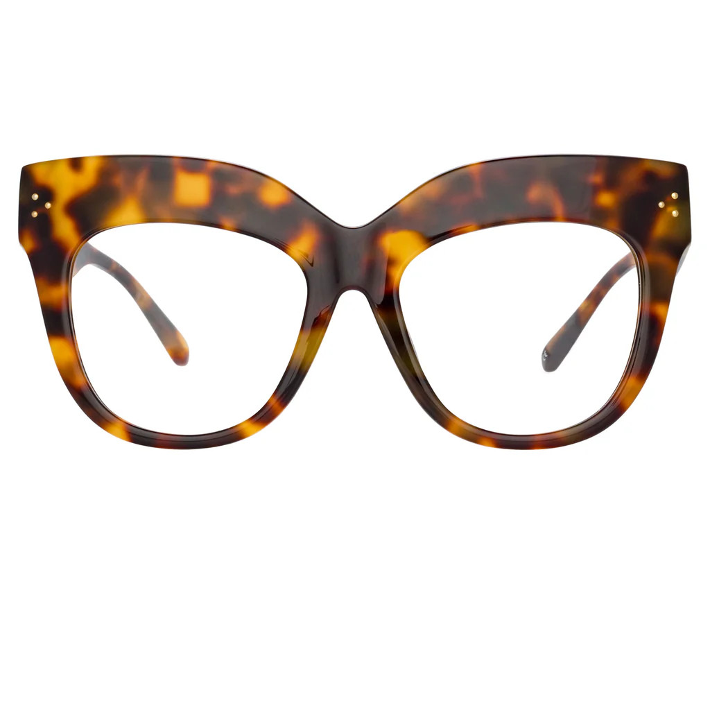 The Dunaway |  Oversized Optical Frame in Tortoiseshell (C15) | Linda Farrow