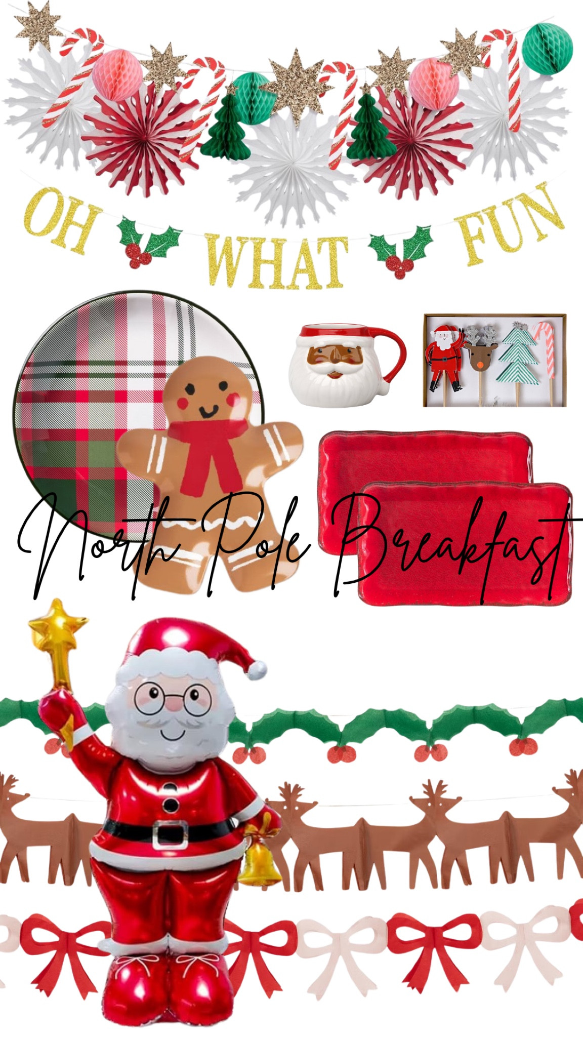 North Pole breakfast supplies 
Christmas party supplies 

#LTKHoliday