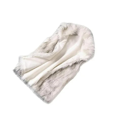 Guardung Fabric Stylish And Warm Faux Fur Fleece Gilet For Women Sleeveless Fleece Jacket Women Waistcoat white XL | Walmart (US)