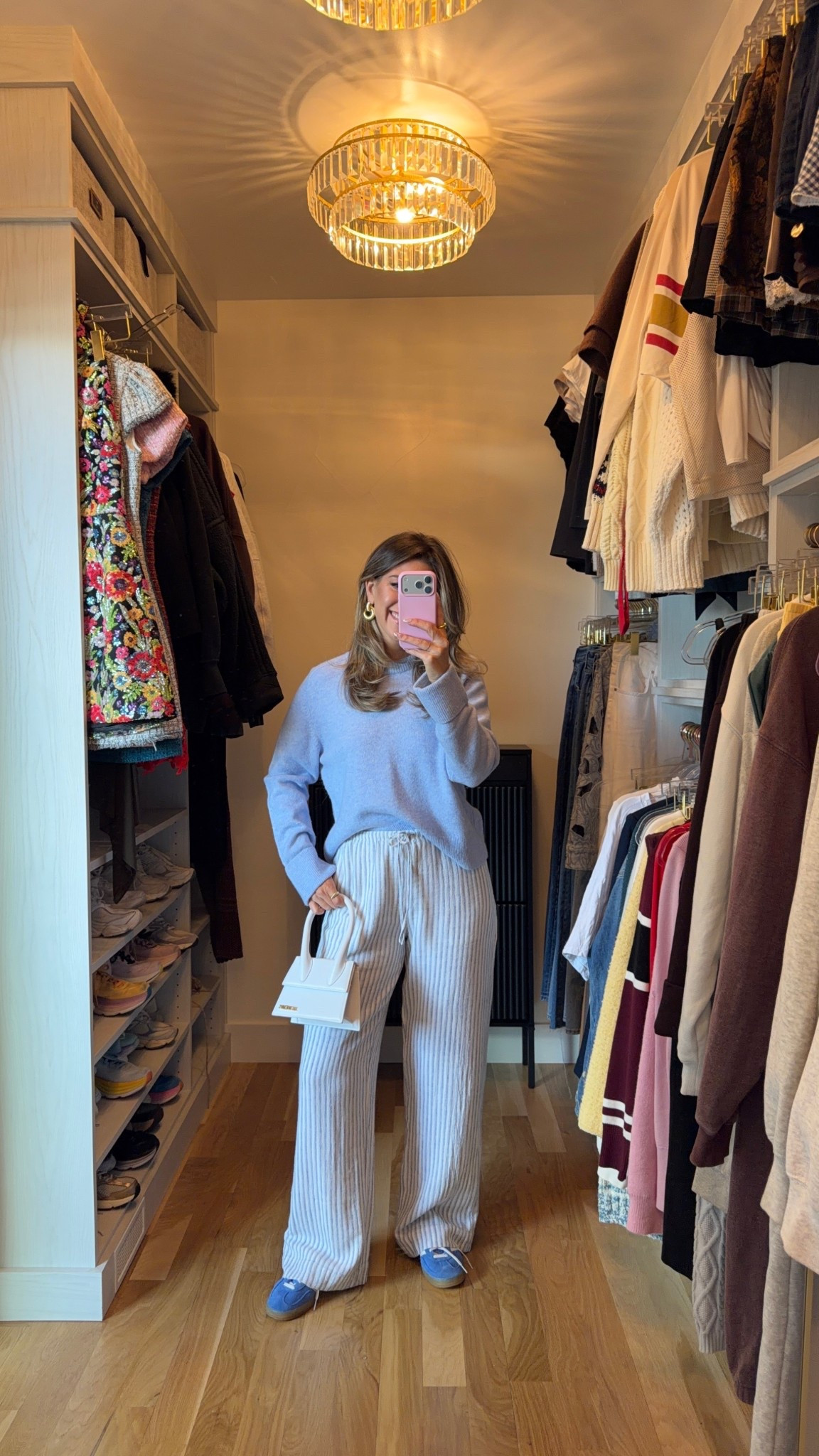 Abercrombie white and blue striped linen pant paired with blue sweater and sneakers

Wearing small top medium pant

Causal
Everyday
Shipping
Errands
Mom look
Comfy

#LTKSeasonal #LTKmomlife #LTKgrwm