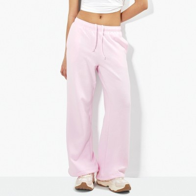 Women's Wide Leg Sweatpants - Wild Fable™ Pink L | Target