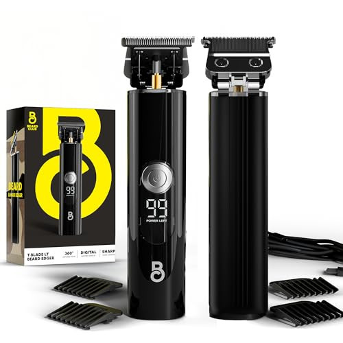 The Beard Club Professional T-Blade Beard Trimmer for Men LT - Barber Electric Shaver, Mustache & Hair Clippers for Men Zero Gapped Cordless Buzzer Hair Trimmer & T Liner - Edger Line Up Grooming Kit | Amazon (US)