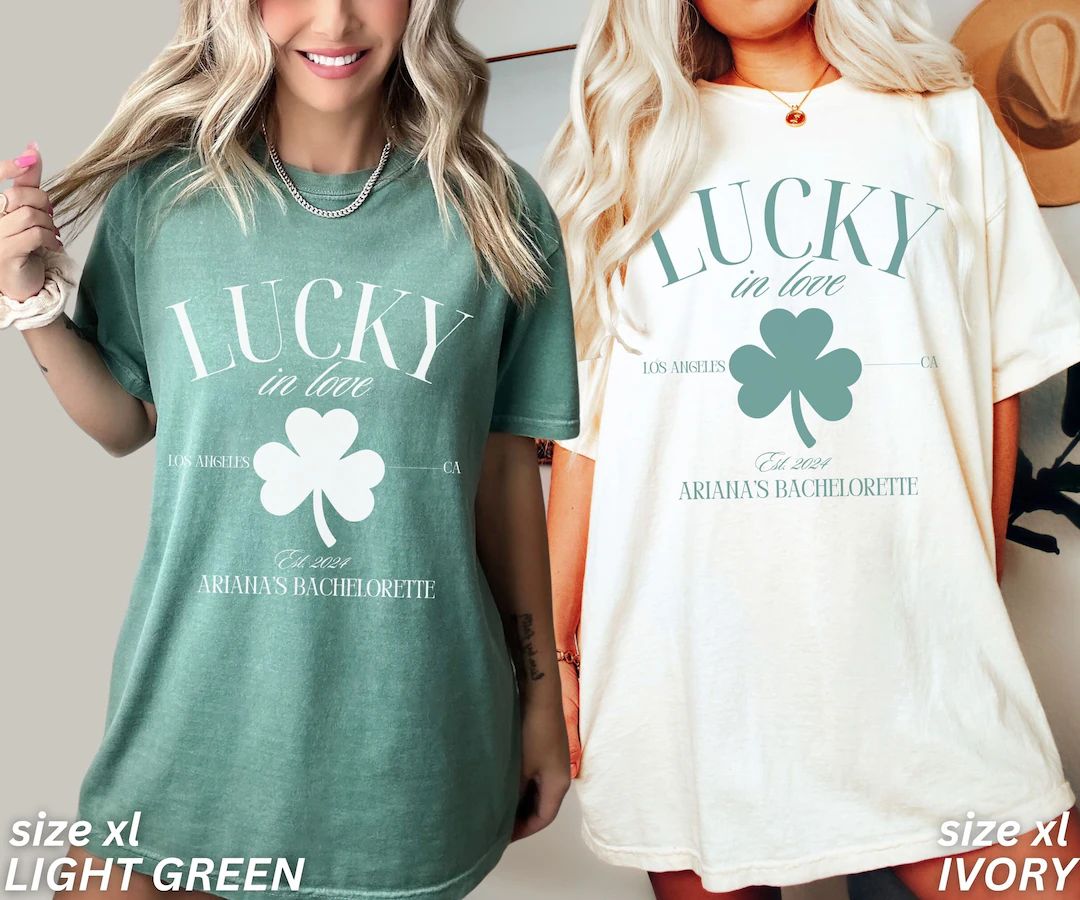 Bachelorette Party Shirts, St Patricks Bachelorette Shirts, Custom Bachelorette Shirts, Personali... | Etsy (US)