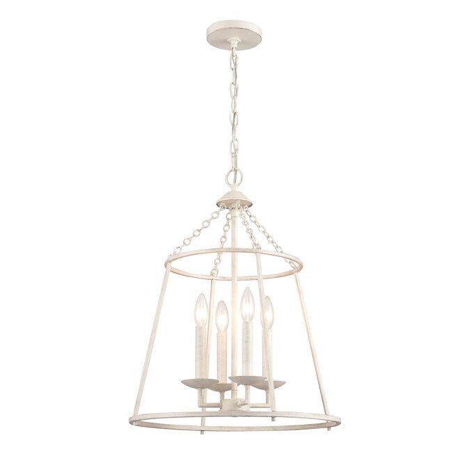 Westmore by ELK Lighting Jackson 4-Light Antique White Transitional Dome Hanging Pendant Light | Lowe's
