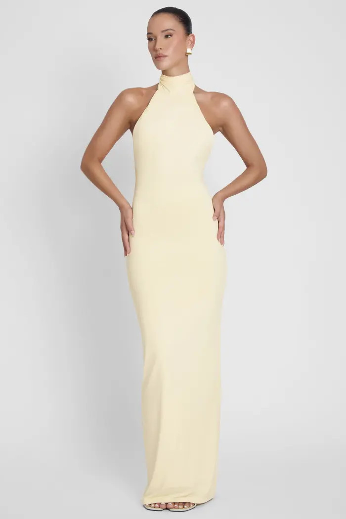 Alaia Drape Maxi Dress | Nordstrom