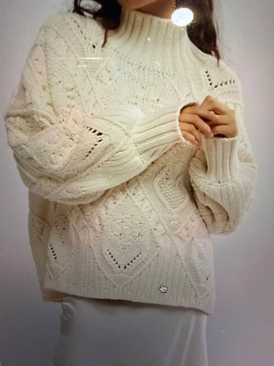 Heart You Oversize Sweater In Ivory | Shop Simon