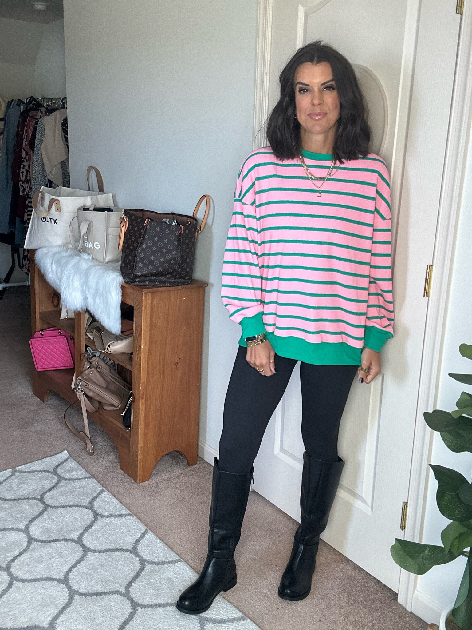 Love this Walmart tunic! I’m in size small
Size xs/m in leggings 
Boots fit tts 

#LTKStyleTip #LTKSaleAlert #LTKFindsUnder100