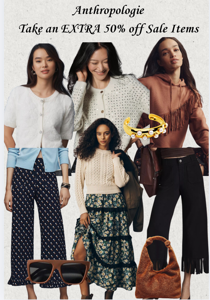 Anthropologie is having a great sale for a limited time. Get an addition 50% off sale items! I have rounded up the best finds.  

 #LTKSeasonal #LTKOver40 #LTKSaleAlert