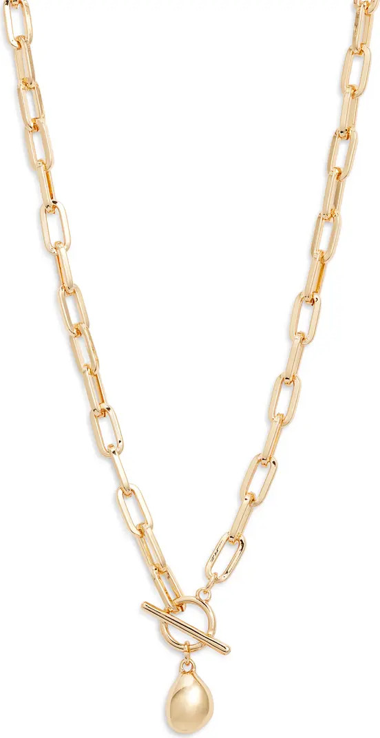 T-Bar Pebble Pendant Necklace | Nordstrom