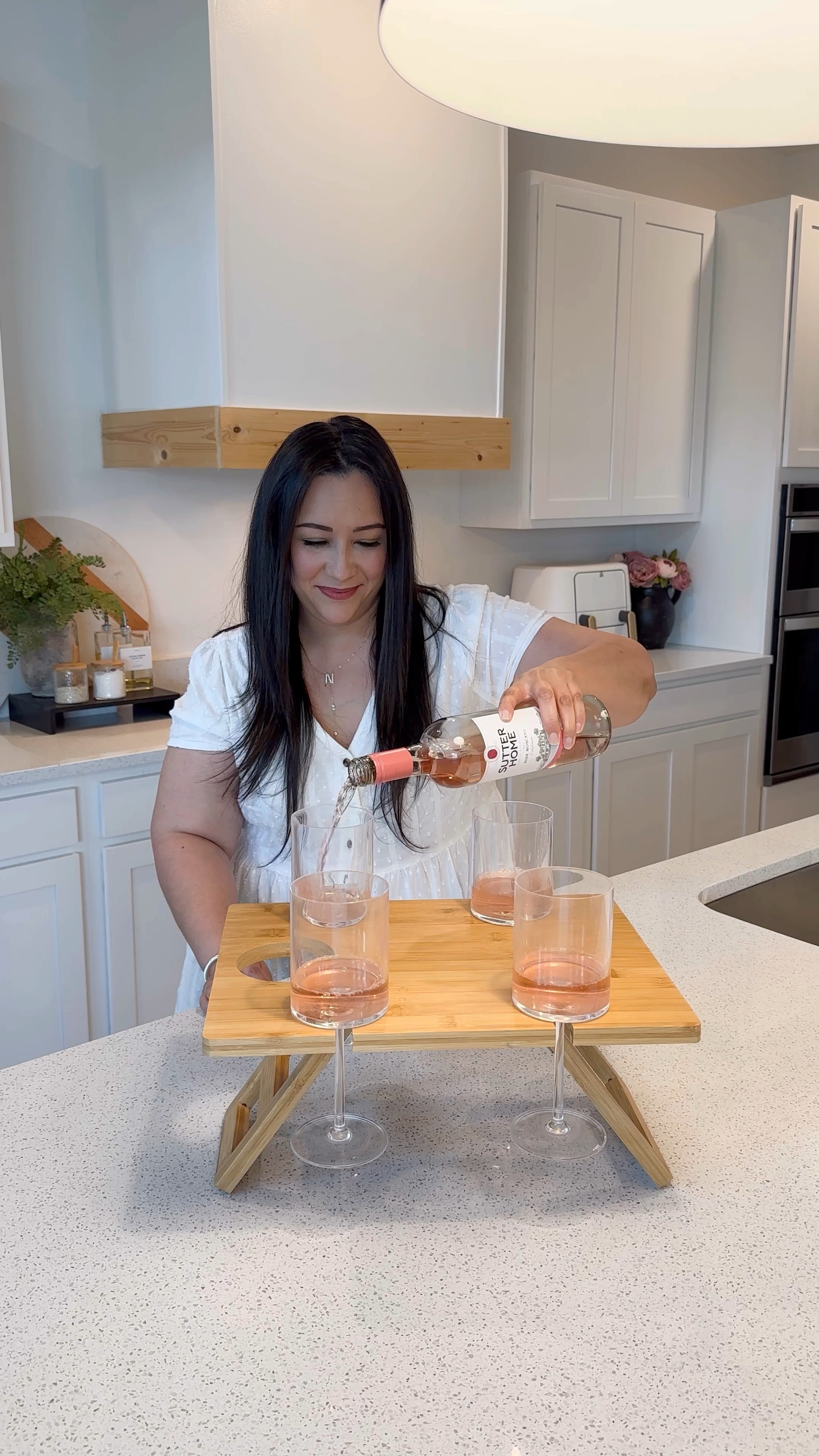 A wine charcuterie board with style! 
This beautiful tray holds 4 glasses, 1 bottle of wine and folds up for easy storage 🍷🍇

Home
Spring home
Outdoor living
Wine holder
Hostess gift 
Entertaining 
Kitchen must haves
Charcuterie board 
Vacation ready
Poolside beach ready

#LTKhome #LTKparties #LTKVideo