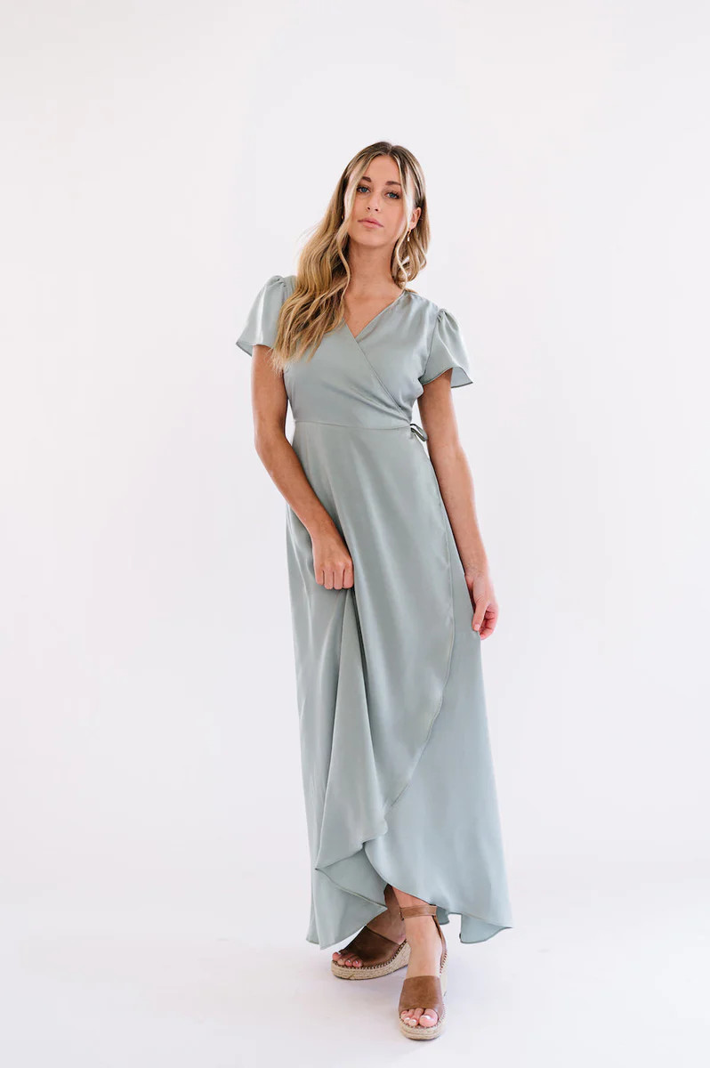 Sage Green Bridesmaid Dress | FEHRNVI