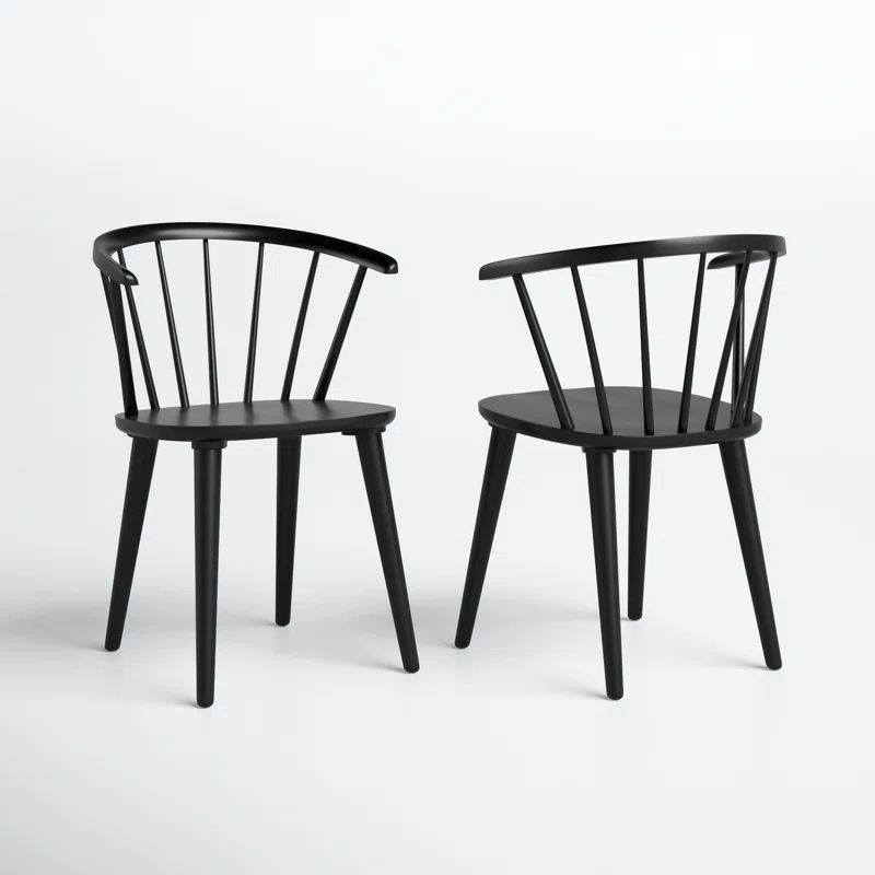 Sheffield Solid Wood Windsor Back Arm Chair (Set of 2) | Wayfair North America