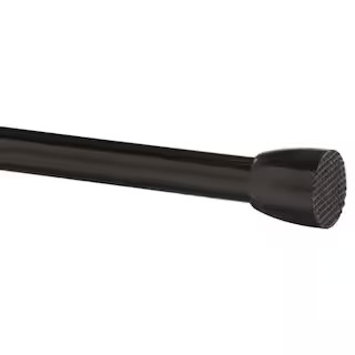 18 in. - 28 in. Tension Curtain Rod in Oil Rubbed Bronze 968303 - The Home Depot | The Home Depot