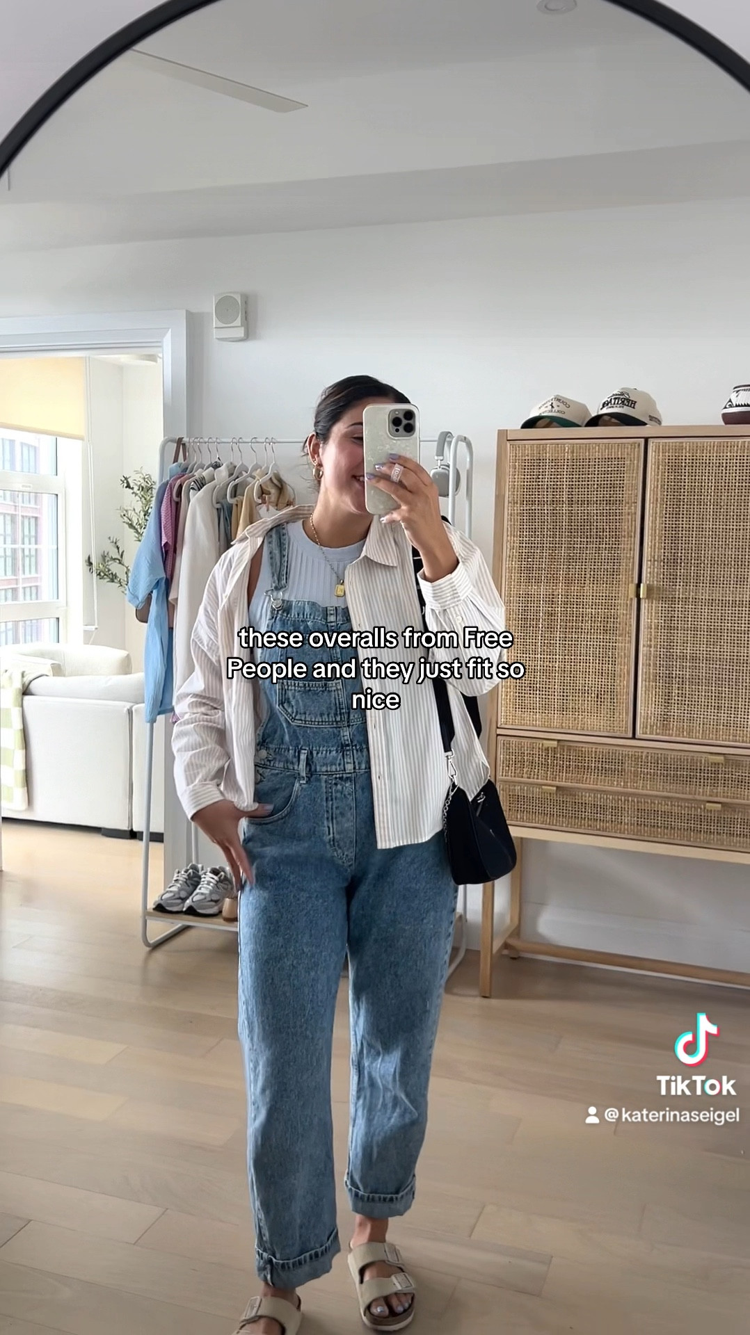 you know those outfits that just make you feel like you? This is mine. These overalls have been a favorite of mine for years now, they are from Free People and are worth every penny. Truly, the only pair of overalls that I have ever found that fits so well! my favorite way to wear them is with a high neck tank top underneath, and an oversize button down on top. All staple pieces for me! 

Sizing:
Overalls - they run oversized so I go down a size! These are a S (normally an M)
Tank + button down - M (true size)
Birkenstocks - 38 (7.5)

#LTKVideo #LTKstyletip #LTKfindsunder100