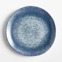Saltwater Reactive Glaze Melamine Dinner Plate | Crate & Barrel | Crate & Barrel