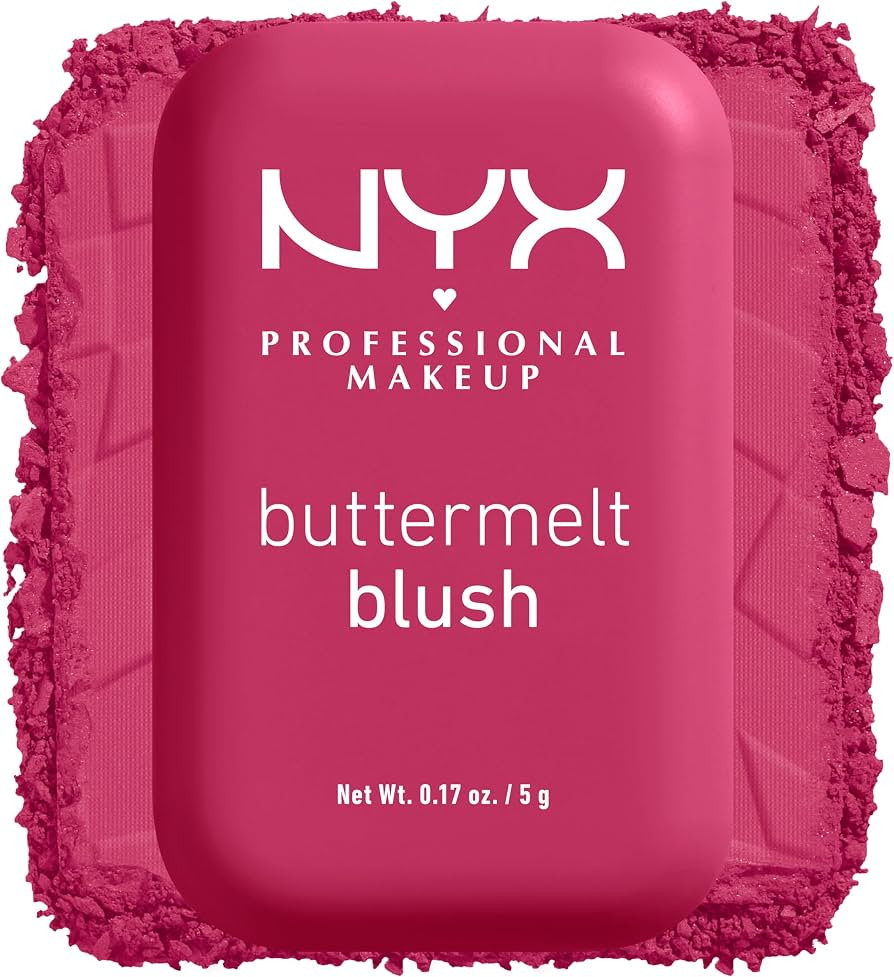 NYX PROFESSIONAL MAKEUP Buttermelt Powder Blush, Fade and Transfer-Resistant Blush, Up to 12HR Ma... | Amazon (US)