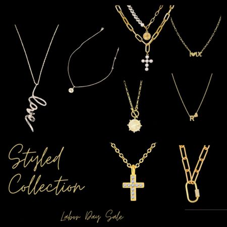 The Styled Collection Labor Day Sale is so good!!! Jewelry pieces as low as $3 selling quick! Necklaces, pendants, layered necklaces, cross necklace, chain link necklaces

#LTKSeasonal #LTKsalealert #LTKSale