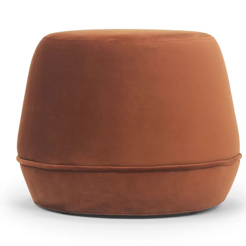 York 100% Polyester Round Pouf Ottoman | Wayfair North America