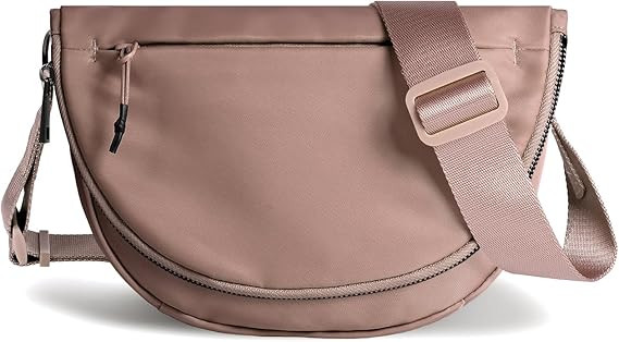 Crescent Bag for Women and Men, Fashion Medium Nylon Folding Crescent Moon Bag Single Shoulder Ba... | Amazon (US)