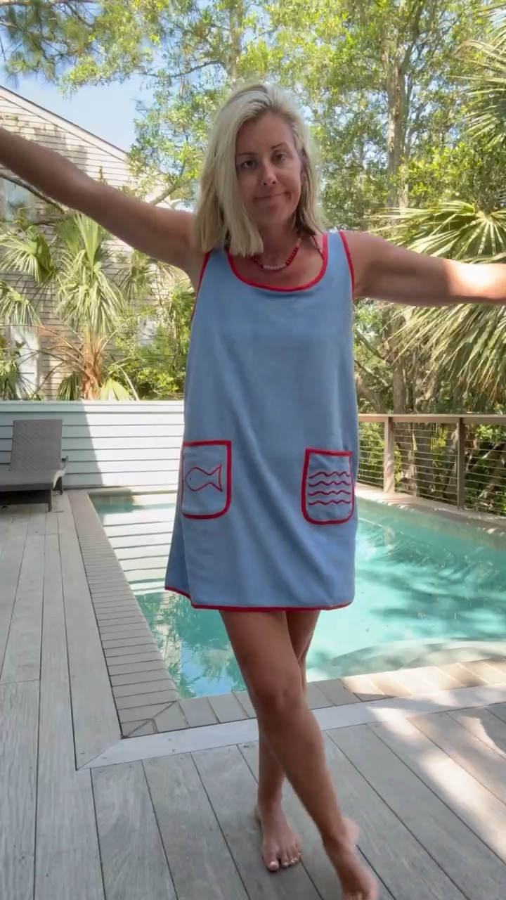 Cutest swim combo ever!! Super flattering swimsuit & how cute is this terry cloth coverup?? I’m wearing xs cover-up and small swim. 

*Use Catherine20 for 20% off my necklace
*Use mixandmatch10 at Bandette Bands

#LTKSwim #LTKOver40 #LTKSeasonal