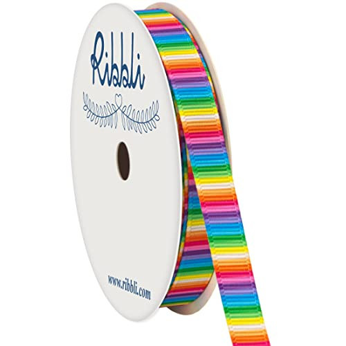 Ribbli Easter Ribbon,Colorful Easter Rainbow Stripe Grosgrain Ribbon Use for Hair Bows,Wreath,Gift Wrapping,Easter Basket Decoration,3/8 Inch 30 Feets (10 Yards) | Amazon (US)