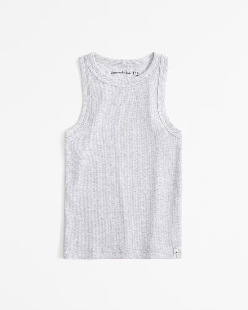 girls essential high-neck rib tank | girls tops | Abercrombie.com | Abercrombie & Fitch (US)