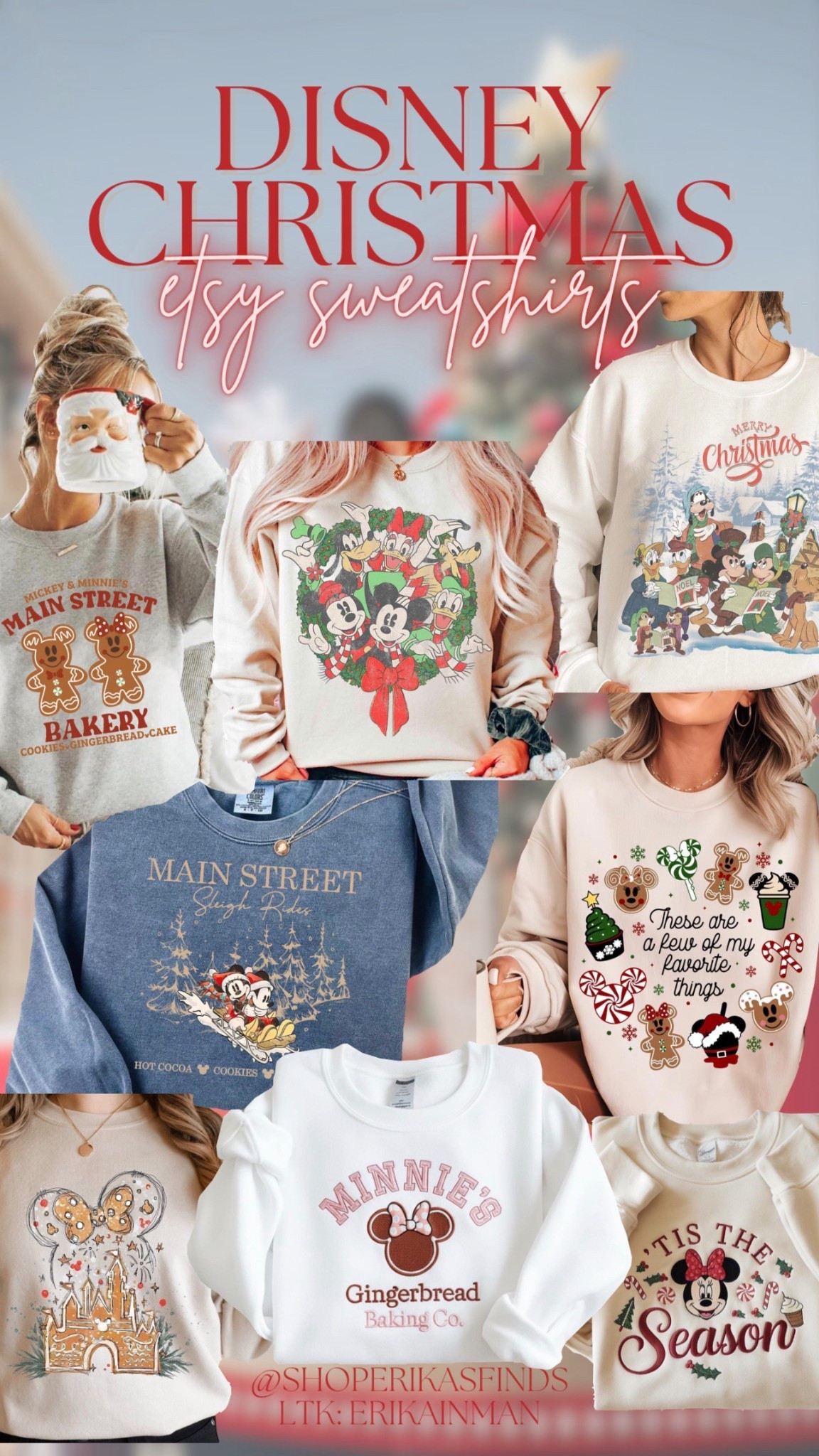 Disney Christmas Etsy Sweatshirts 🎄🐭🎁❤️ 

Disney world theme park outfit ideas shop small Christmas womens tops

#LTKStyleTip #LTKSeasonal
