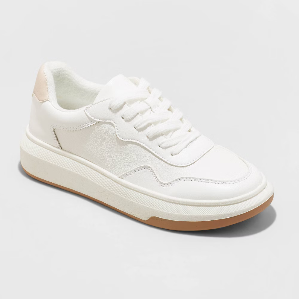 Women's Flora Sneakers - Universal Thread White 7 | Target