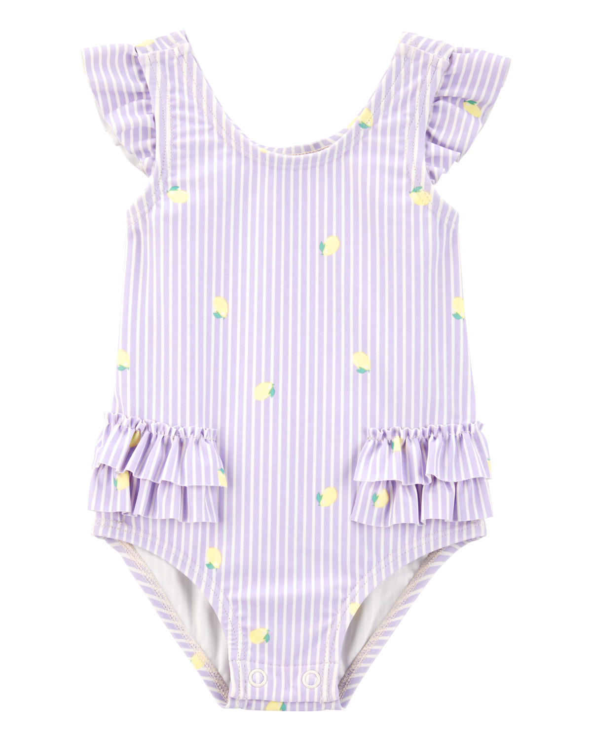 Baby 1-Piece Striped Lemon Swimsuit | Carter's Inc