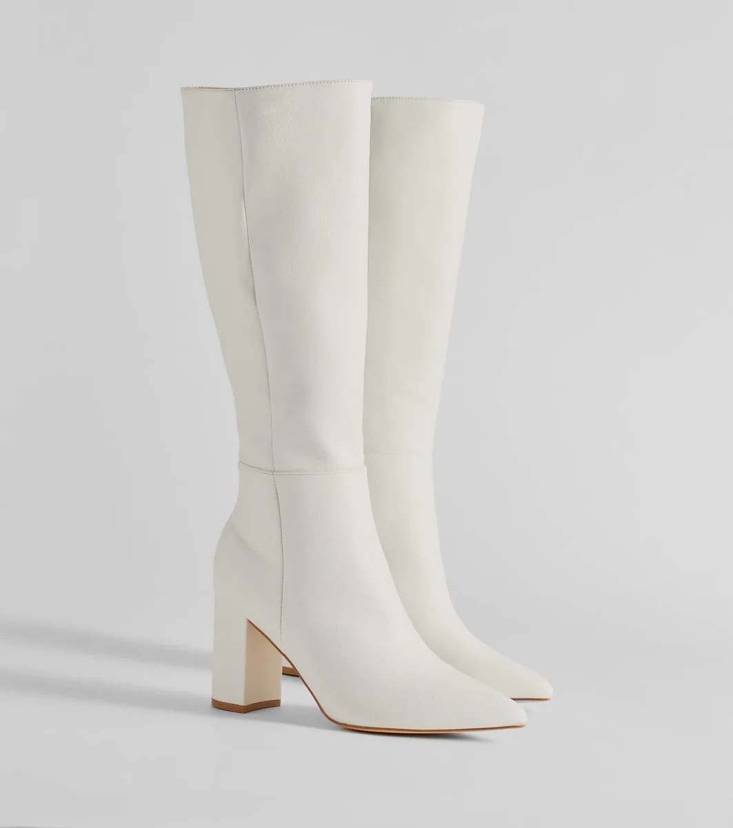 Style Statement Under-The-Knee Faux Leather Boots | Windsor Stores