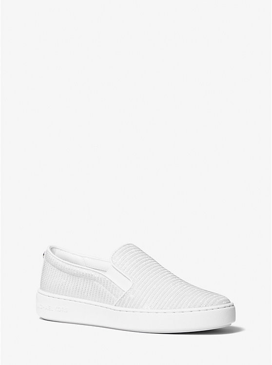 Keaton Glitter Chain Mesh Slip-On Sneaker | Michael Kors US