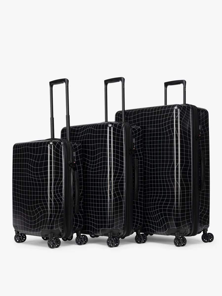 Wavy Grid 3-Piece Luggage Set | CALPAK Travel
