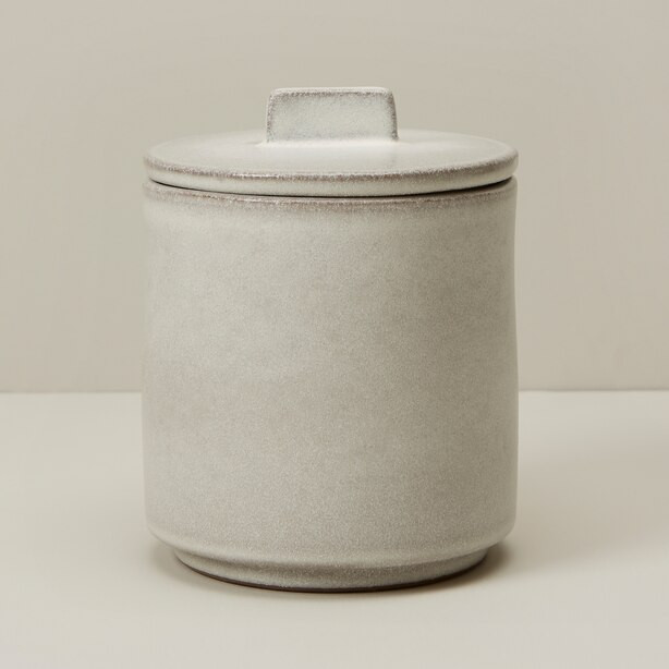 SMALL KITCHEN CANISTER, IVORY | Indigo (CA)