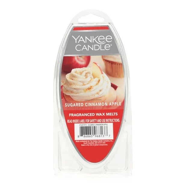 Yankee Candle Sugared Cinnamon Apple Fragranced Wax Melts (Single Pack) | Walmart (US)