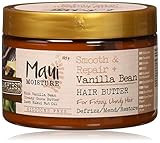 Maui Moisture Smooth & Repair Vanilla Bean Anti-Frizz Hair Butter Treatment, Coconut, 12 Ounce | Amazon (US)