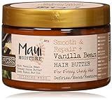 Maui Moisture Smooth & Repair Vanilla Bean Anti-Frizz Hair Butter Treatment, Coconut, 12 Ounce | Amazon (US)