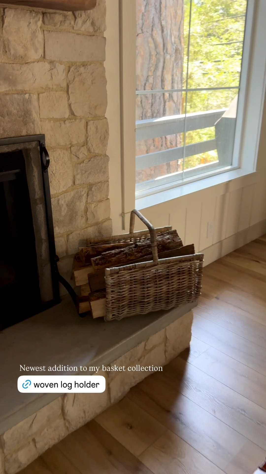 Added this woven log holder to our lake house living room!

#LTKSaleAlert #LTKSeasonal #LTKHome