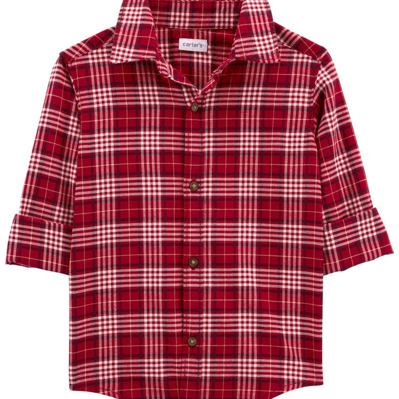 Toddler Plaid Button-Front Shirt | Carter's