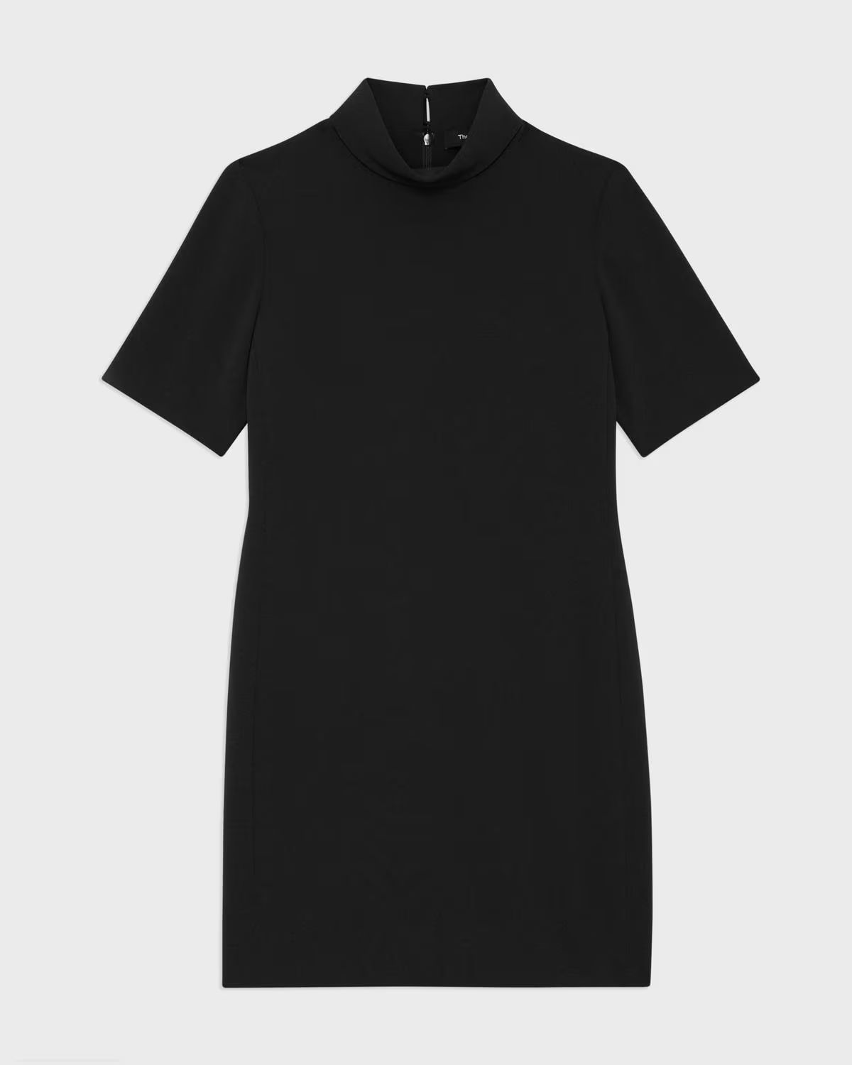 Mini Roll Neck Dress in Admiral Crepe | Theory