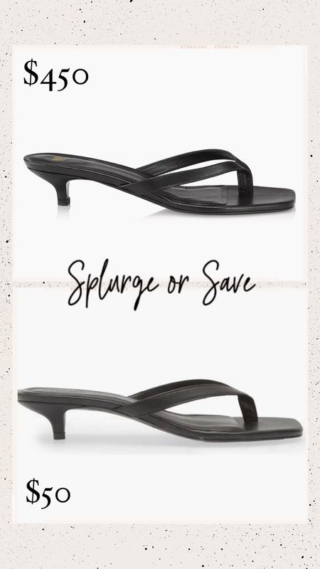 Splurge or save? I found a similar kitten heel that’s identical to the designer pair. Perfect shoe for summer. Which one do you prefer?

Sandals, kitten heels, flip flop sandals, summer shoes, Toteme flip flop sandals, The Stylizt 





#LTKFindsUnder50 #LTKStyleTip #LTKShoeCrush