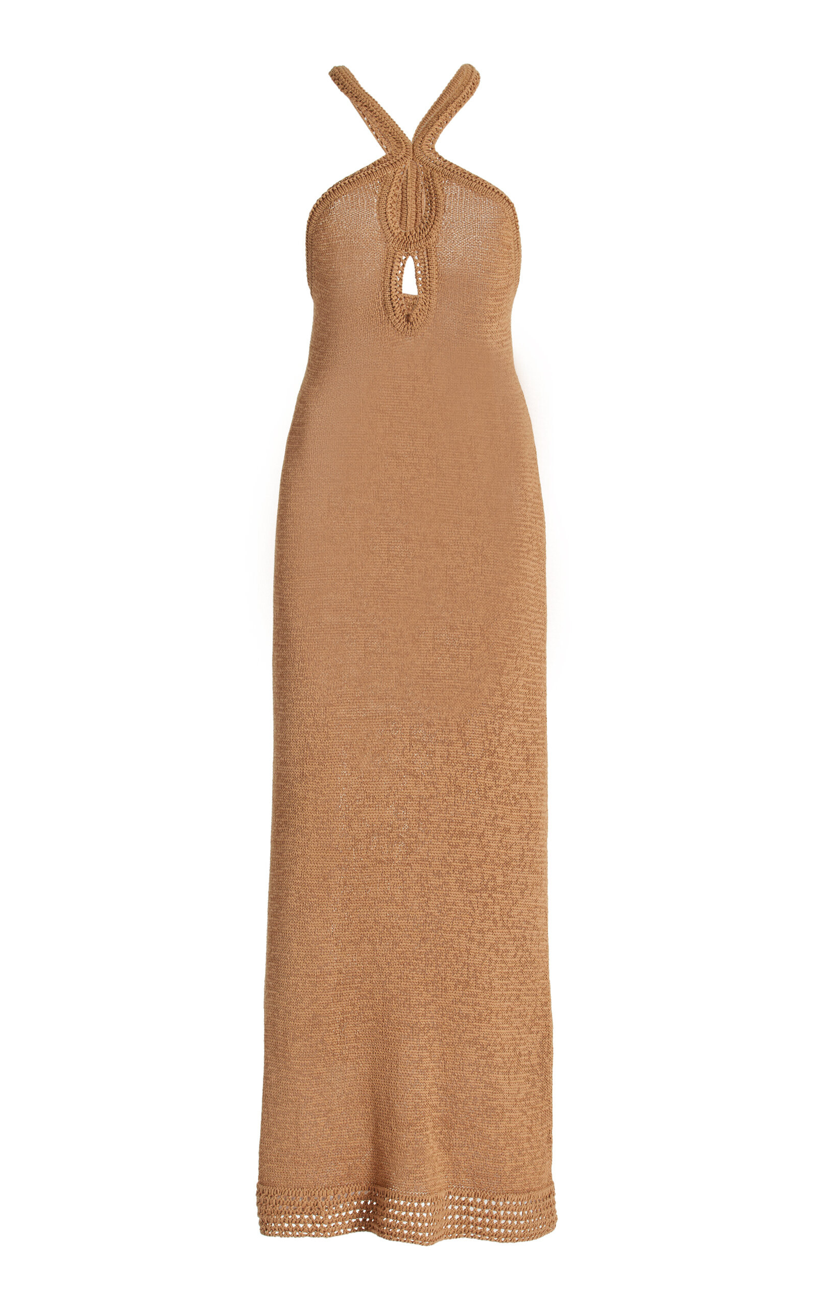 Saoirse Cotton-Blend Midi Halter Dress | Moda Operandi (Global)