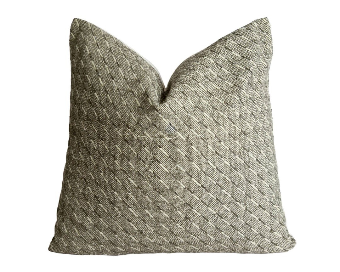 Brown ESAN Woven Striped Pillow, Thai Fabric Pillow, ESAN Pillow, Neutral Pillow, Brown Pillow, N... | Etsy (US)