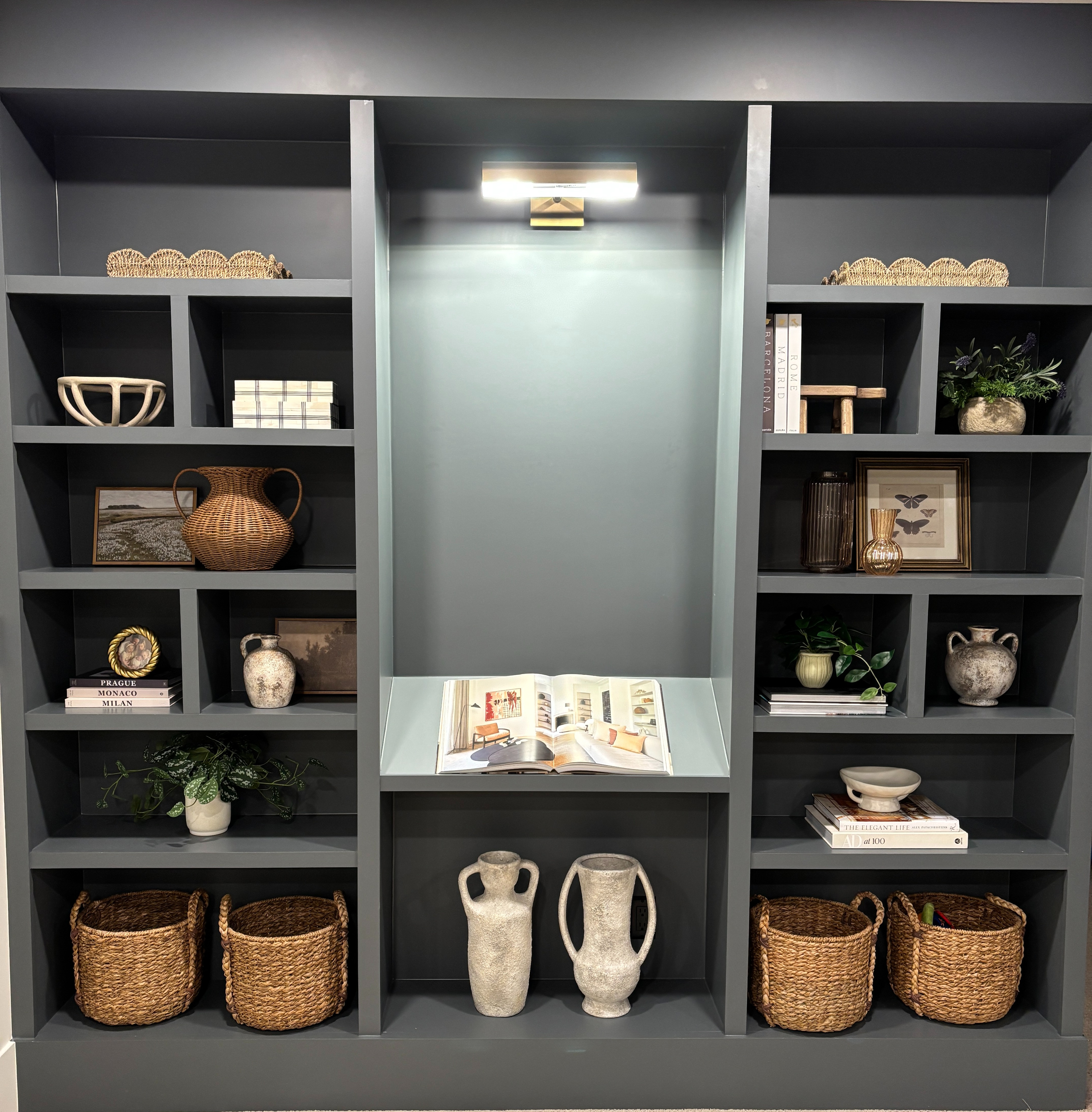 Basement shelves. The vases are all from home goods. 

 

#LTKHome #LTKFindsUnder50 #LTKFindsUnder100
