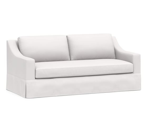 York Slope Arm Slipcovered Sofa | Pottery Barn (US)