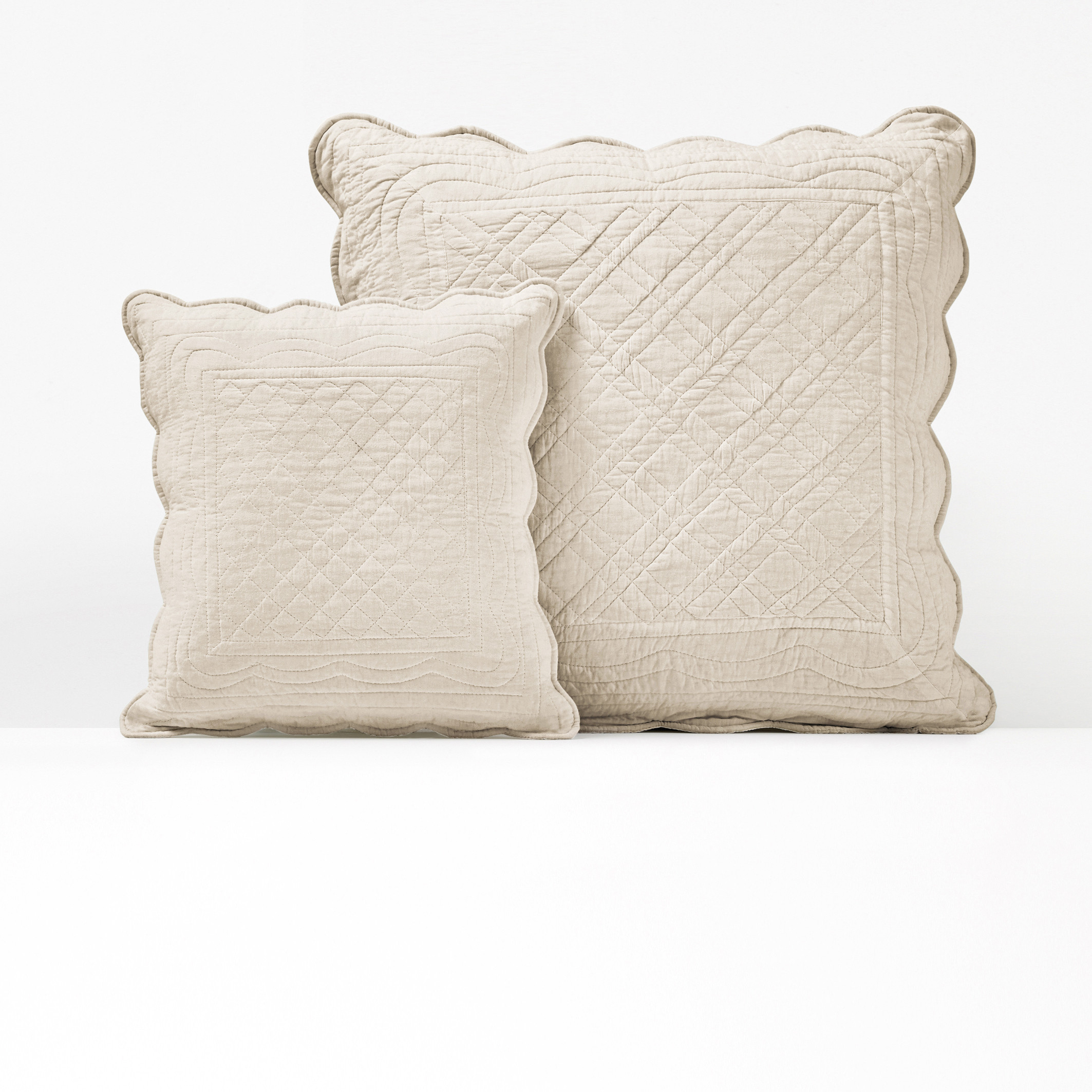 Scenario Quilted Cotton Cushion Cover | La Redoute (UK)