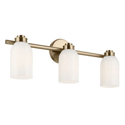 24.25" 3-Light Vanity Light with White Opal Glass | Wayfair North America